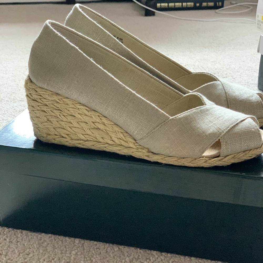 Metallic Linen Lauren Ralph Lauren Espadrilles